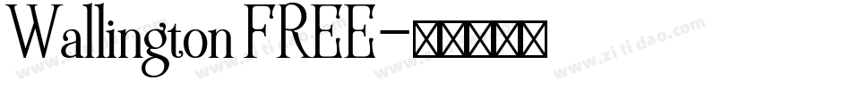 Wallington FREE字体转换